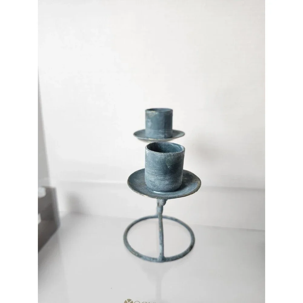 Husna Imports 3 Tier Wrought Iron Candelabra.